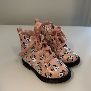 Disney Pink Minnie Mouse Kids Boots